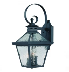 Bay Street 3-Light Matte Black Wall Light