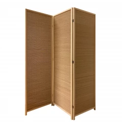 6" Light Bamboo 3 Panel Room Divider Screen
