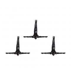6.5" X 2.5" X 6.5" Wall Diver - Black 3-Pack