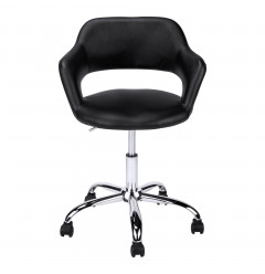 21" X 22.5" X 29" Blackchrome Metal Hydraulic Lift Base Office Chair