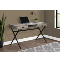 47" Rustic Taupe Computer Desk