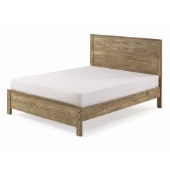 Walnut Brown Solid Wood Twin Bed Frame