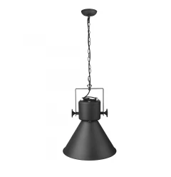 Crew 1-Light Matte Black Pendant