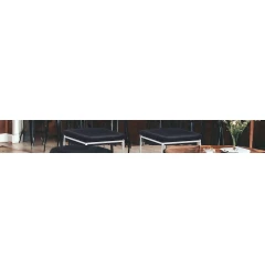 Steel backless bar height chairs with hardwood flooring and comfort design