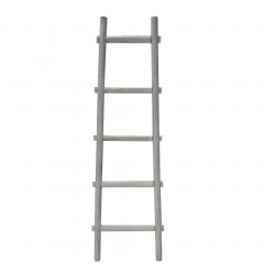 5 Step Grey Decorative Ladder Shelve