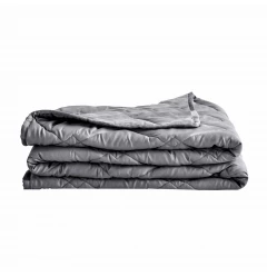 Grey Tencel Weighted Breathable Throw Blanket