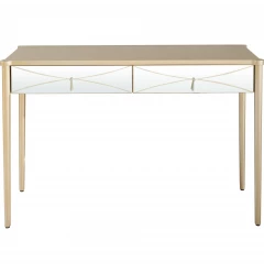 48" Champagne Mirrored Glass Console Table