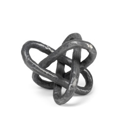 Petite Silver Metal Chain Link Sculpture