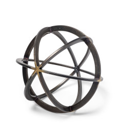 Black Metal Circular Decorative Object
