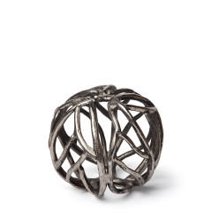 Petite Silver Metal Tree Branch Sculpture