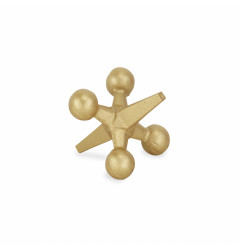 Petite Gold Jack Shaped Decorative Sculpture