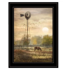 Berks Co. Sunrise Black Framed Print Wall Art