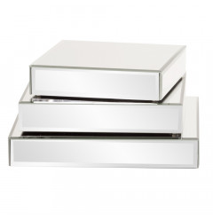 Set of Three Mirrored Rectangular Display Platforms
