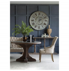 39" Rustic Galvanized Metal Round Wall Clock