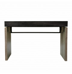 Black Wood and Iron Writing Desk