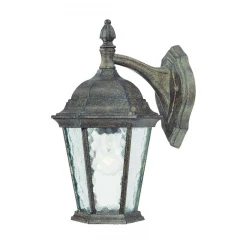 Two Light Brown Hanging Carousel Lantern Wall Light