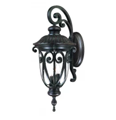 Naples 3-Light Marbelized Mahogany Wall Light