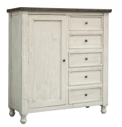 Solid wood five drawer gentleman's chest product image