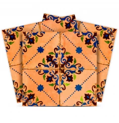 5" X 5" Golden Rio Removable  Peel and Stick Tiles