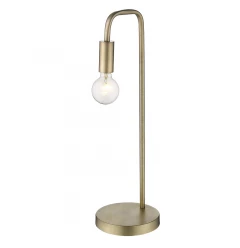 26" Brass Metal Table Lamp