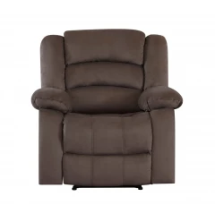 40" Contemporary Brown Fabric Chair