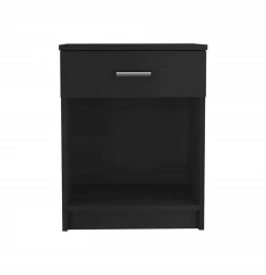 22" Black Wengue One Drawer Nightstand