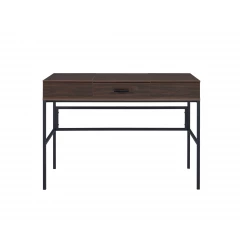 42" Brown and Black Writing Desk