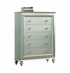 18" Champagne Five Drawer Standard Chest