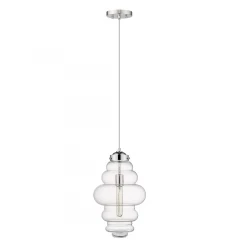 Ballina 1-Light Polished Nickel Mini-Pendant
