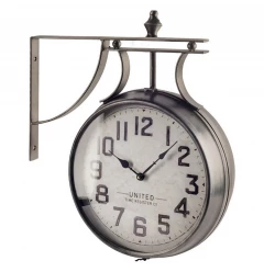 5" Circle Black Glass Analog Wall Clock
