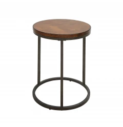 20" Black And Gray Manufactured Wood Square End Table
