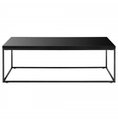 47" Black Metal Coffee Table