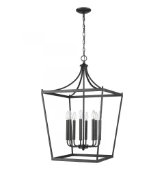 Kennedy 8-Light Matte Black Pendant