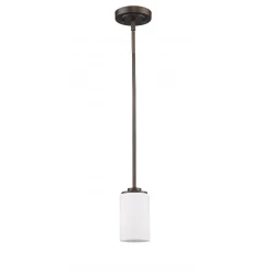 Bronze Frosted Glass Hanging Light