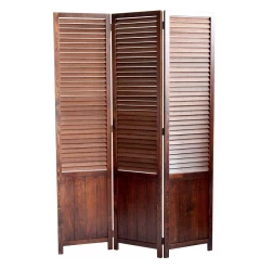 1" X 47" X 67" Brown Wood  Screen