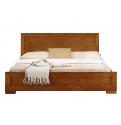 Oak Solid and Manufactured Wood Queen Bed Frame