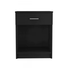 Modern and Eco Black Bed and Bath Nightstand