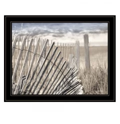 On The Coastline 2 Black Framed Print Wall Art