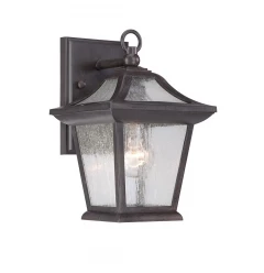 Matte Black Birdhouse Shape Outdoor Wall Light