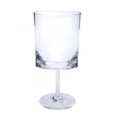 Tritan plastic stemmed multi-purpose wine glass with tableware and drinkware features