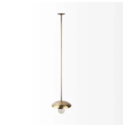 Hammered Gold Metal Hanging Pendant Light