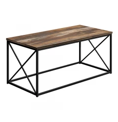 41" Brown Rectangular Coffee Table