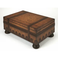 Old World Vintage Style Map Coffee Table