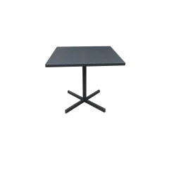 32" Gray Aluminum Dining Table