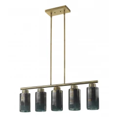 Monet 5-Light Brass Pendant