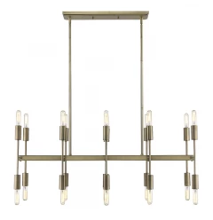 Perret 20-Light Aged Brass Island Pendant