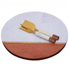 wood marble cheese board knife dishware tableware serveware kitchen utensil