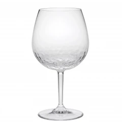 Round bowl stemmed wine glasses for various beverages including alcoholic drinks