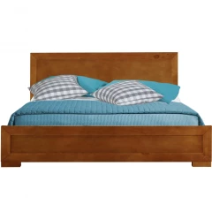 Oak Solid and Manufactured Wood Queen Bed Frame