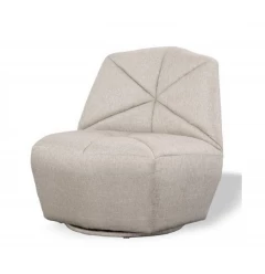31" Grey 100% Polyester Solid Color Lounge Chair